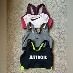 BUNDLE 3 Nike Women’s Medium Sports Bras